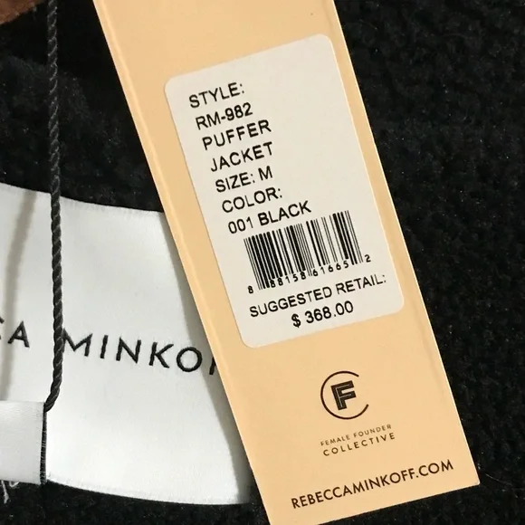 BNWT Rebecca Minkoff Black Puffer Jacket - Picture 11 of 11